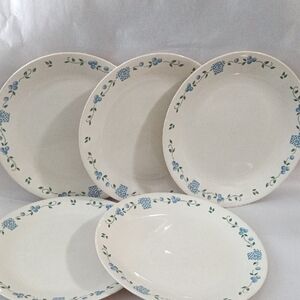 Corelle Blueberry Bouquet Dinner Plates Set Of 5